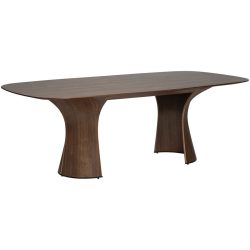 DAN-FORM Tisch Root Braun Holz 110 cm - Farbe: Walnuss - Tisch