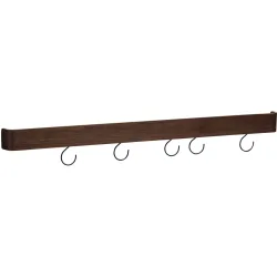 DAN-FORM Wandregal Protopia Braun Holz 8 cm - Farbe: Walnuss - Wandregal