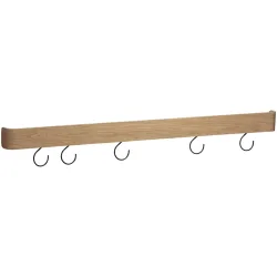 DAN-FORM Wandregal Protopia Schwarz Holz 8 cm - Farbe: schwarz/Eiche - Material: Eiche furniert - Wandregal