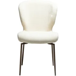 DAN-FORM Stuhl 2er-Set Glory Gold/Beige Stoff 50 cm - Farbe: creme/gold - Stuhl 2er-Set