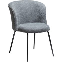 DAN-FORM Stuhl 2er-Set Bliss Grau/Schwarz Stoff 63.5 cm - Stuhl 2er-Set