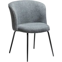 DAN-FORM Stuhl 2er-Set Bliss Grau/Schwarz Stoff 63.5 cm - Stuhl 2er-Set