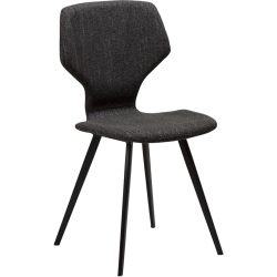 DAN-FORM Stuhl 2er-Set S.I.T Schwarz Stoff 46 cm - Stuhl 2er-Set