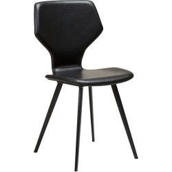 DAN-FORM Stuhl 2er-Set S.I.T Schwarz Kunstleder 46 cm - Farbe: Black - Stuhl 2er-Set