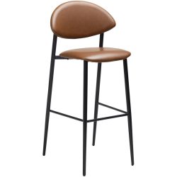 DAN-FORM Barhocker 2er-Set Tush Braun/Schwarz Kunstleder 51 cm 107 cm - Barhocker 2er-Set