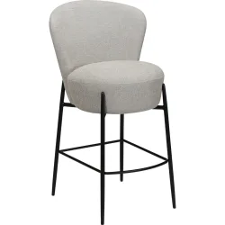 DAN-FORM Barhocker Orbit Beige Stoff/Metall 51.5 cm 92.5 cm - Material: Stoff, Metall - Barhocker