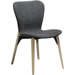 DAN-FORM Stuhl 2er-Set Paragon Schwarz Stoff 50.5 cm - Stuhl 2er-Set