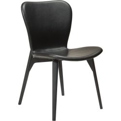 DAN-FORM Stuhl 2er-Set Paragon Schwarz Kunstleder 50.5 cm - Farbe: Black - Stuhl 2er-Set