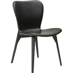 DAN-FORM Stuhl 2er-Set Paragon Schwarz Kunstleder 50.5 cm - Farbe: Black - Stuhl 2er-Set