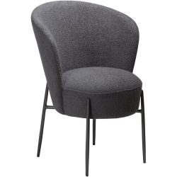 DAN-FORM Stuhl 2er-Set Orbit Grau Stoff 64.5 cm - Farbe: stein - Stuhl 2er-Set