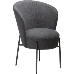 DAN-FORM Stuhl 2er-Set Orbit Grau Stoff 64.5 cm - Farbe: stein - Stuhl 2er-Set