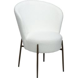 DAN-FORM Stuhl 2er-Set Orbit Weiss Stoff 64.5 cm - Farbe: schneeweiss - Stuhl 2er-Set