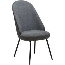 DAN-FORM Stuhl 2er-Set Utopia Grau Stoff 54 cm - Stuhl 2er-Set