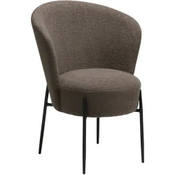 DAN-FORM Stuhl 2er-Set Orbit Braun/Schwarz Stoff 64.5 cm - Stuhl 2er-Set