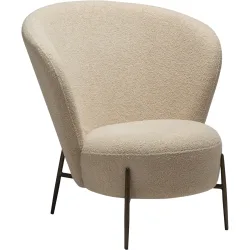 DAN-FORM Sessel Orbit Gold/Beige Stoff 84.5 cm 82 cm - Farbe: creme/gold - Sessel
