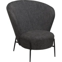 DAN-FORM Sessel Orbit Schwarz Stoff 84 cm 83 cm - Farbe: Black - Sessel