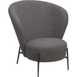 DAN-FORM Sessel Orbit Grau Stoff 84 cm 83 cm - Farbe: stein - Sessel