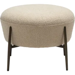 DAN-FORM Fusshocker Orbit Beige Stoff 55 cm 42.5 cm - Farbe: creme - Material: Recycled Polyester Stoff - Fusshocker