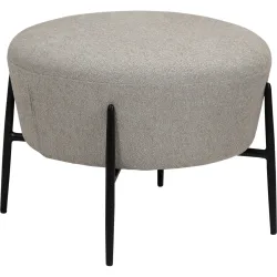 DAN-FORM Fusshocker Orbit Beige Stoff 55 cm 42.5 cm - Material: Recycled Polyester Stoff - Fusshocker