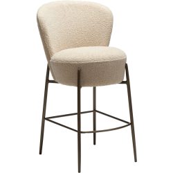 DAN-FORM Barhocker Orbit Gold/Beige Stoff 51.5 cm 92.5 cm - Farbe: creme/gold - Barhocker