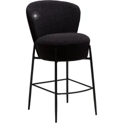 DAN-FORM Barhocker Orbit Schwarz Stoff/Metall 51.5 cm 92.5 cm - Farbe: Black - Material: Stoff, Metall - Barhocker