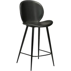 DAN-FORM Barhocker 2er-Set Cloud Schwarz Kunstleder/Metall 47.5 cm 99.5 cm - Material: Kunstleder, Metall - Barhocker 2er-Set