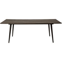 DAN-FORM Esstisch Bone Braun/Schwarz Holz 100 cm - Esstisch
