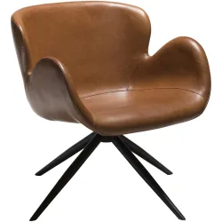 DAN-FORM Sessel Gaia Braun Kunstleder 70 cm 64 cm - Farbe: Brown - Sessel
