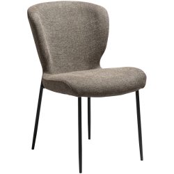 DAN-FORM Stuhl 2er-Set Glory Braun Stoff 50 cm - Farbe: Brown - Stuhl 2er-Set