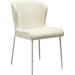 DAN-FORM Stuhl 2er-Set Glam Beige Stoff 50 cm - Farbe: hellbeige - Stuhl 2er-Set