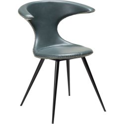 DAN-FORM Stuhl 2er-Set Flair Grün Kunstleder 65 cm - Farbe: green - Stuhl 2er-Set
