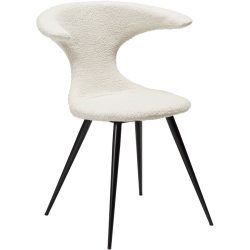 DAN-FORM Stuhl 2er-Set Flair Weiss Stoff 65 cm - Stuhl 2er-Set