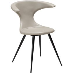 DAN-FORM Stuhl 2er-Set Flair Beige Kunstleder 65 cm - Stuhl 2er-Set