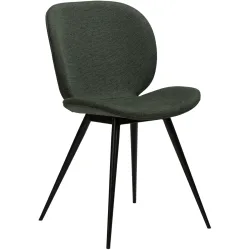 DAN-FORM Stuhl 2er-Set Cloud Grün/Schwarz Stoff 50 cm - Stuhl 2er-Set