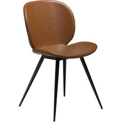 DAN-FORM Stuhl 2er-Set Cloud Braun Kunstleder 50 cm - Stuhl 2er-Set