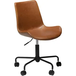 DAN-FORM Bürostuhl Hype Braun Kunstleder 51 cm 78 cm Höhenverstellbar (manuell) - Farbe: Brown - Bürostuhl