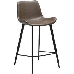 DAN-FORM Barhocker 2er-Set Hype Braun Kunstleder 50 cm 88 cm - Farbe: Brown - Barhocker 2er-Set