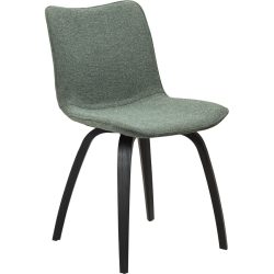 DAN-FORM Stuhl 2er-Set Glee Grün/Schwarz Stoff 47.5 cm - Stuhl 2er-Set