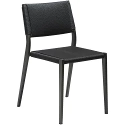 DAN-FORM Stuhl 2er-Set Loop Schwarz Kunststoff 52 cm - Material: Mischgewebe - Stuhl 2er-Set