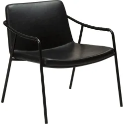 DAN-FORM Sessel Boto Schwarz Kunstleder 66 cm 67 cm - Sessel