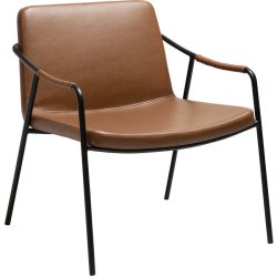 DAN-FORM Sessel Boto Braun/Schwarz Kunstleder 66 cm 67 cm - Sessel