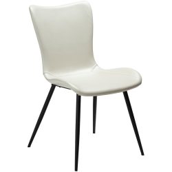 DAN-FORM Stuhl 2er-Set Medusa Beige Kunstleder 49.5 cm - Farbe: hellbeige - Stuhl 2er-Set