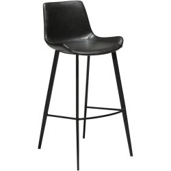DAN-FORM Barhocker 2er-Set Hype Schwarz Kunstleder/Metall 50.5 cm 101 cm - Material: Kunstleder, Metall - Barhocker 2er-Set