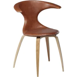 DAN-FORM Stuhl 4er-Set Flair Braun Leder 65 cm - Stuhl 4er-Set
