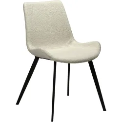 DAN-FORM Stuhl 2er-Set Hype Weiss Stoff 51 cm - Stuhl 2er-Set