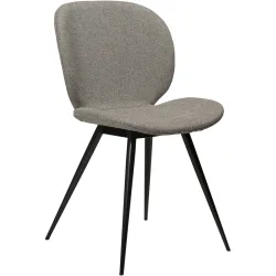 DAN-FORM Stuhl 2er-Set Cloud Grau Stoff 50 cm - Farbe: kieselgrau - Stuhl 2er-Set