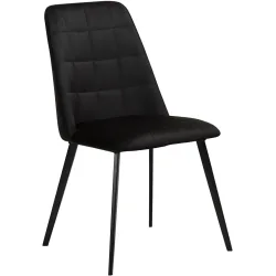 DAN-FORM Stuhl 2er-Set Embrace Schwarz Samt 48 cm - Stuhl 2er-Set
