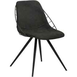 DAN-FORM Stuhl 2er-Set Sway Schwarz Stoff 51 cm - Stuhl 2er-Set