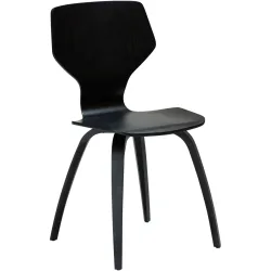 DAN-FORM Stuhl 2er-Set S.I.T Schwarz Holz 47 cm - Material: Sperrholz - Stuhl 2er-Set