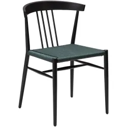 DAN-FORM Stuhl 2er-Set Sava Grün/Schwarz Kunststoff 54.5 cm - Material: Mischgewebe - Stuhl 2er-Set